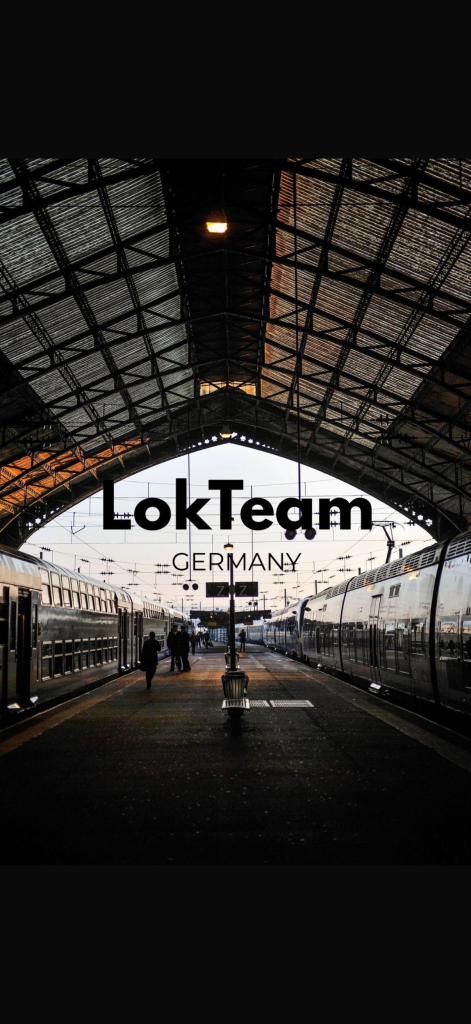 Lokteam Germany Logo in Bahnhof